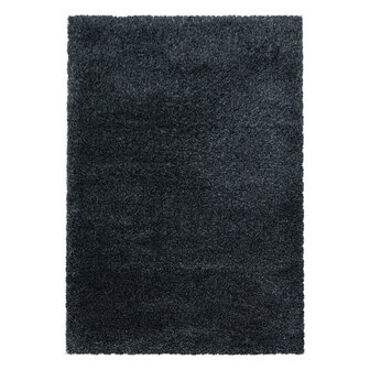 Hoogpolig fluffy vloerkleed Edel kleur antraciet