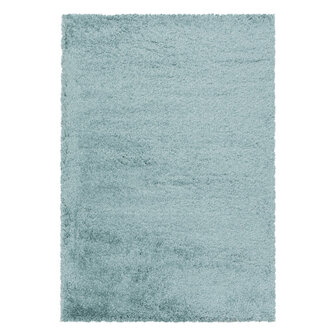 Hoogpolig fluffy vloerkleed Edel kleur blauw