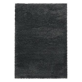 Hoogpolig fluffy vloerkleed Edel kleur grijs