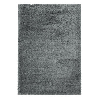 Hoogpolig fluffy vloerkleed Edel kleur licht grijs