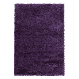 Hoogpolig fluffy vloerkleed Edel kleur lila