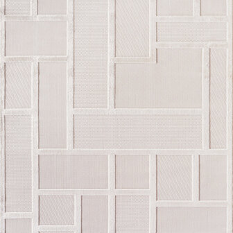 Effen laagpolig vloerkleed Sahara kleur creme 