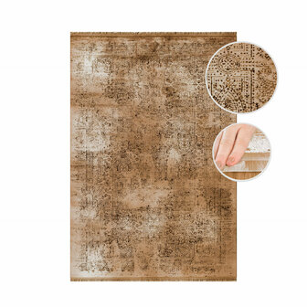 Vintage vloerkleed Elegant kleur koper