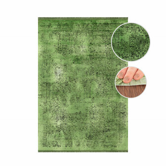 Vintage vloerkleed Elegant kleur groen