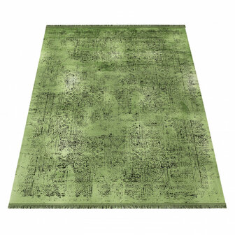 Vintage vloerkleed Elegant kleur groen