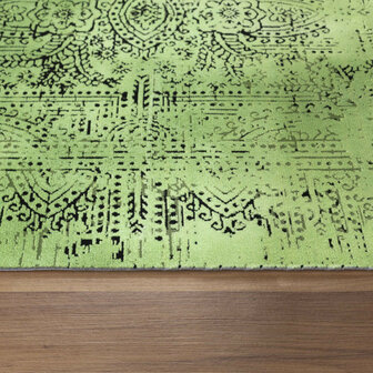 Vintage vloerkleed Elegant kleur groen