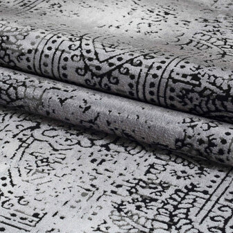 Vintage vloerkleed Elegant kleur grijs