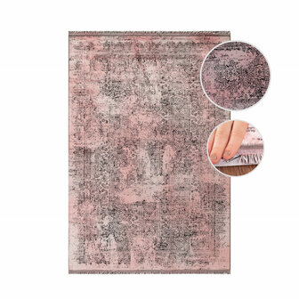 Vintage vloerkleed Elegant kleur rose