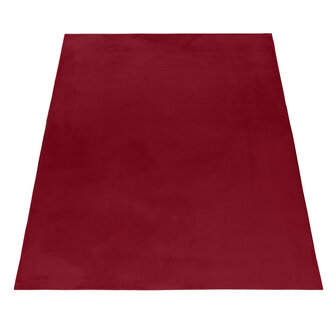 uni vloerkleed kleur rood