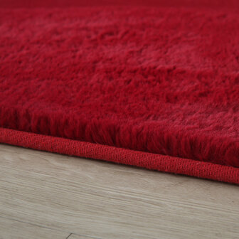 Effen of uni vloerleed Royal kleur rood