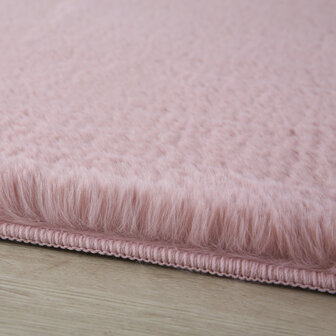 Effen of uni vloerleed Royal kleur rose