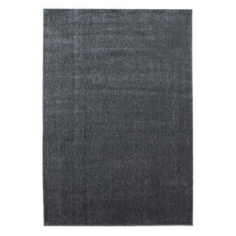 Effen of uni vloerkleed Lissabon kleur grijs