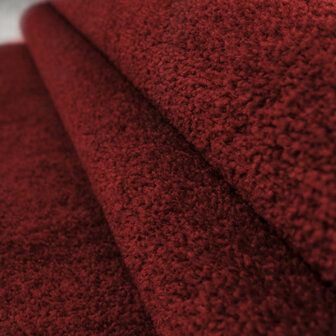 Effen of uni vloerkleed Lissabon kleur rood