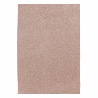 Effen of uni vloerkleed Lissabon kleur rose
