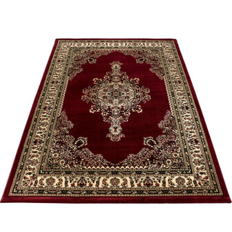 Klassiek vloerkleed Oriental kleur rood 297