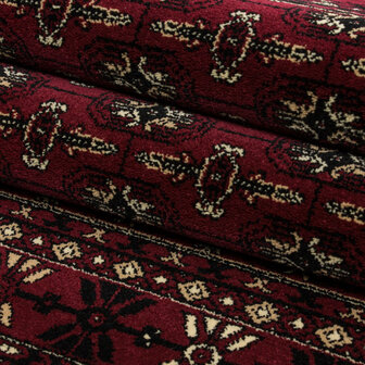 Klassiek vloerkleed Oriental kleur rood 351