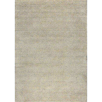 Wollen handloom vloerkleed Zenaga kleur licht grijs