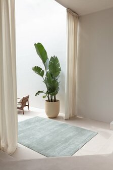 Vloerkleed RAY van Ligne Pure kleur zilver