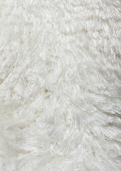 Hoogpolig vloerkleed Adore van Ligne Pure kleur wit