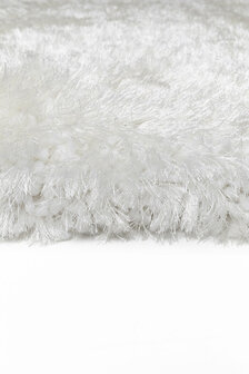 Hoogpolig vloerkleed Adore van Ligne Pure kleur wit