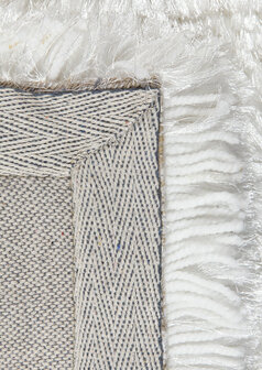 Hoogpolig vloerkleed Adore van Ligne Pure kleur wit