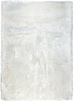 Hoogpolig vloerkleed Adore van Ligne Pure kleur wit