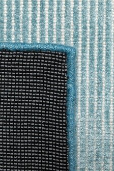 Bamboe vloerkleed DEW van Ligne Pure kleur petrol