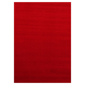 Effen of uni vloerkleed Dynasty kleur rood