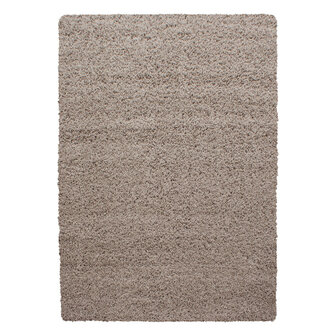 Hoogpolig vloerkleed Gold Shaggy kleur beige