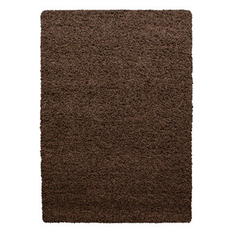 Hoogpolig vloerkleed Gold Shaggy kleur bruin