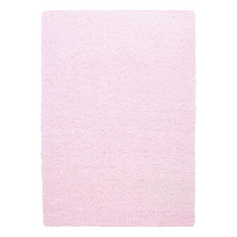Hoogpolig vloerkleed Gold Shaggy kleur pink