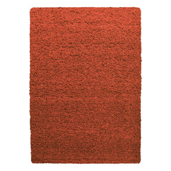 Hoogpolig vloerkleed Gold Shaggy kleur terra