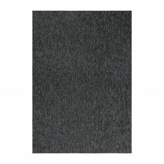 Kortpolig antraciet vloerkleed of karpet Verdi