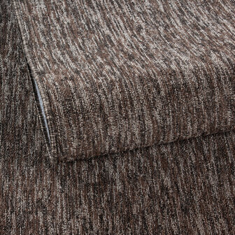 Kortpolig bruin vloerkleed of karpet Verdi