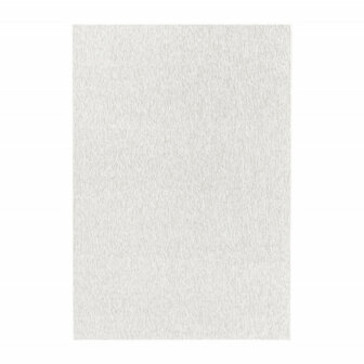 Kortpolig creme vloerkleed of karpet Verdi