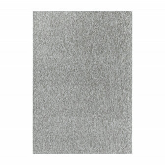 Kortpolig licht grijs vloerkleed of karpet Verdi