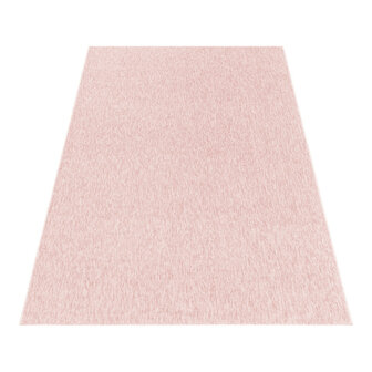 Kortpolig rose vloerkleed of karpet Verdi