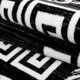 Modern vloerkleed Regent kleur zwart 6620