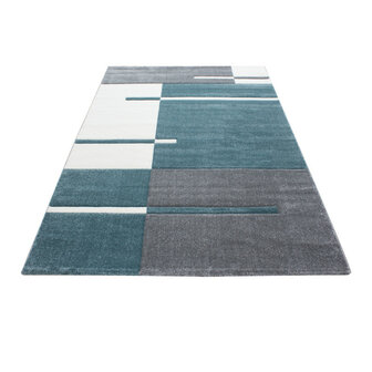 Blauw vloerkleed of karpet Mabel 
