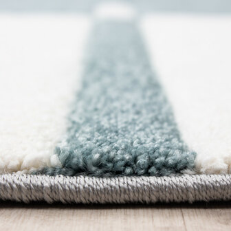 Blauw vloerkleed of karpet Mabel 