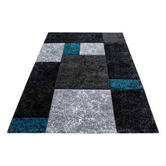 Turquoise vloerkleed of karpet Mabel 