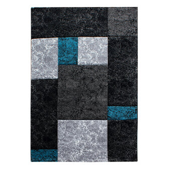 Turquoise vloerkleed of karpet Mabel 