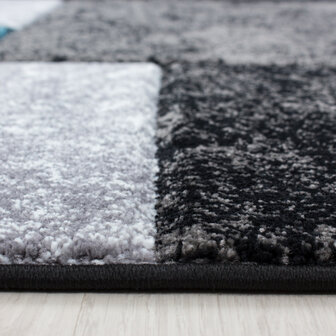 Turquoise vloerkleed of karpet Mabel 