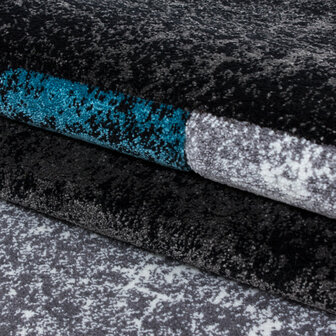 Turquoise vloerkleed of karpet Mabel 