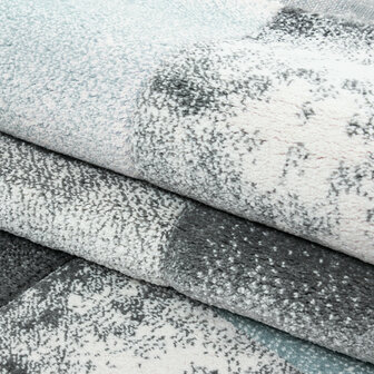 Blauw vloerkleed of karpet Mabel 