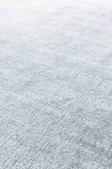 Viscose vloerkleed Current Ligne Pure kleur blauw