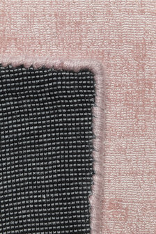 Viscose vloerkleed Current Ligne Pure kleur roze