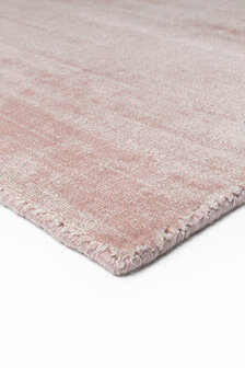 Viscose vloerkleed Current Ligne Pure kleur roze