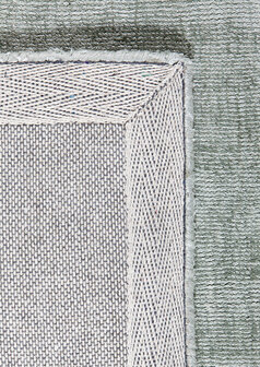 Viscose vloerkleed Current Ligne Pure kleur mint