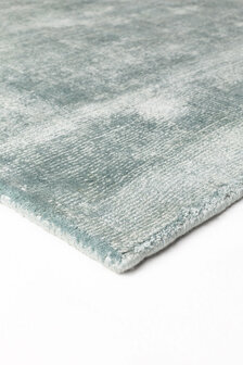 Viscose vloerkleed Current Ligne Pure kleur mint